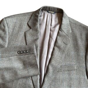 Brooks Brothers Madison Lanificio Campore Wool Blazer Herringbone Gray/Blue 44L